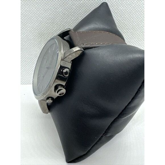 DKNY Soho NY2162 Men\'s Brown Leather Strap Analog Dial Quartz Wrist Watch JNA486